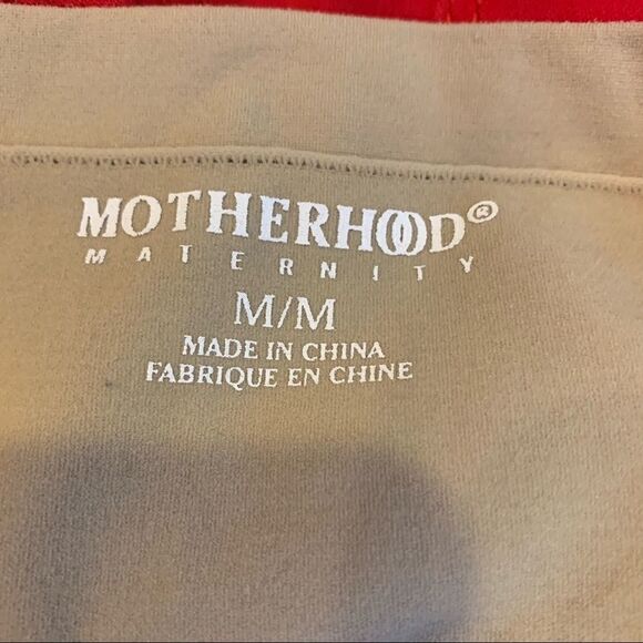Motherhood Maternity Red Skinny Jeans Size Medium Full Belly Panel - Picture 7 of 8